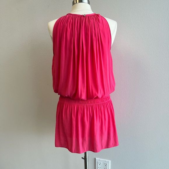 Ramy Brook Paris Sleeveless Mini Dress in Riviera Pink Women’s Small - Picture 6 of 11